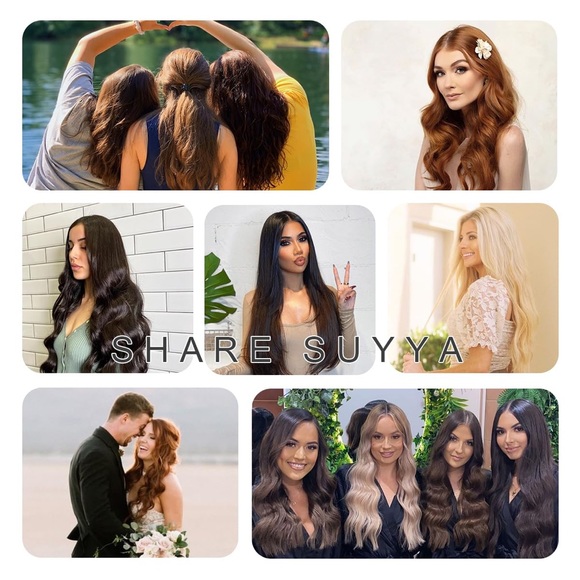 HUMAN HAIR Remy Double Weft Ombre Balayage Chocolate Brown to Caramel Blonde - Picture 6 of 14